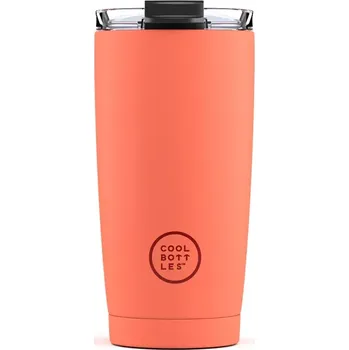Termohrnek Nerezový termohrnek COOL BOTTLES Pastel Coral třívrstvý 550ml