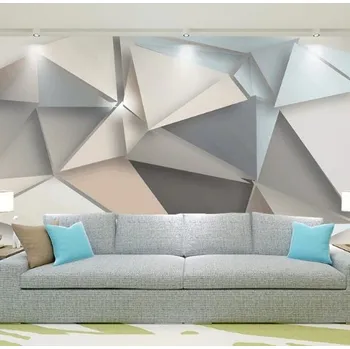 Tapeta Solution Media 3D tapeta - Geometrické vzory MU1311 2 - Voděodolná hedvábná tkanina - Textilní tapeta lesklá - 200g/m2