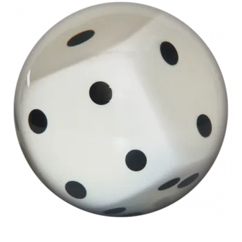 Bowlingová koule BÍLÁ HRACÍ KOSTKA PRŮHLEDNÁ 13 LBS
