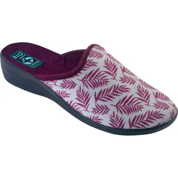 Dámské pantofle Dámské pantofle přezůvky ADANEX Silvia 29196 šedovínové plná špička velikost: 38