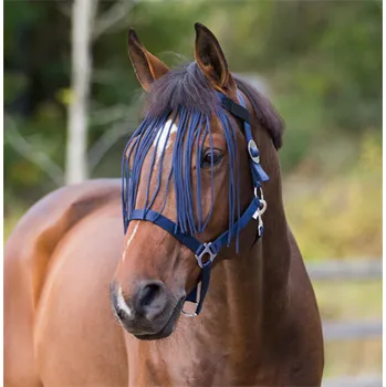 Koňská maska proti hmyzu Třásně proti hmyzu Horze, barevné - vel. Pony