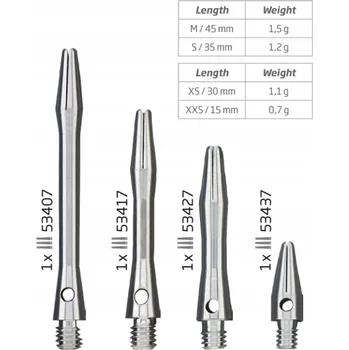 Příslušenství pro šipky Shafty Bulls Simplex 3 ks