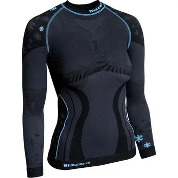 Funkční tričko dámské BLIZZARD Viva long sleeve, anthracite/light blue - XL/XXL