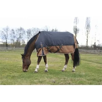 Deka pro koně Nepromokavá deka Equi-theme Aisance, 0 gr, šedo-hnědá - vel. 155 cm