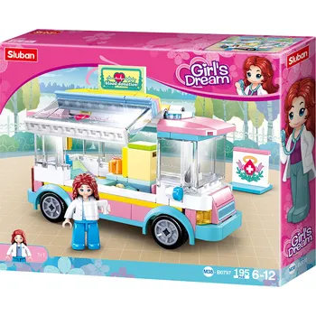 Stavebnice Sluban Sluban Girls Dream M38-B0797 ambulance