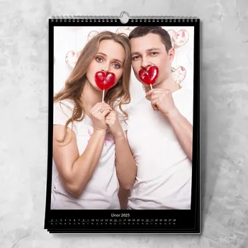 Fotokalendář Nástěnný fotokalendář měsíční "Klasika černý"