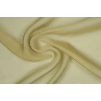 Hedvábný šifon, hořčicový, sartor.cz