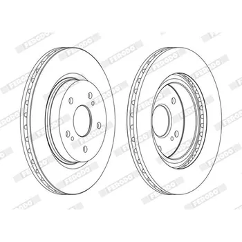 Brzdový kotouč Brzdový kotouč FERODO DDF1635C