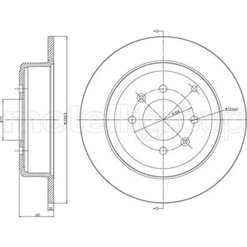 Brzdový kotouč Brzdový kotouč METELLI 23-0431C