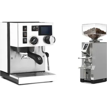 Kávovar Rancilio Silvia BC PID, white + Eureka Mignon Libra, CR grey