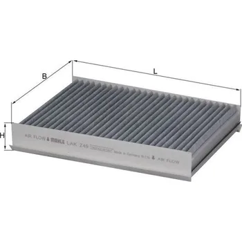 Ventilátor topení a klimatizace Filtr, vzduch v interiéru KNECHT LAK 249