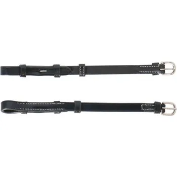 Kožené lícnice k uzdečce Eric Thomas, pár - černá, vel. Pony