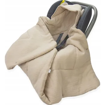 Zavinovačka ZAVINOVAČKA DO AUTOSEDAČKY/NOSÍTKA MUŠELÍNOVÁ S KAPUCÍ, DEKA Kerstin
