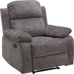 Relaxační polohovatelné křeslo BestBerg BBMCH-1LG / polyuretan/polyester / světle šedá