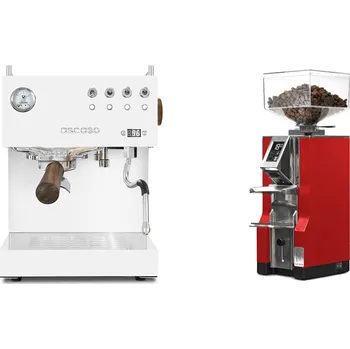 Kávovar Ascaso Steel DUO PID, White&Wood + Eureka Mignon Libra, CR…