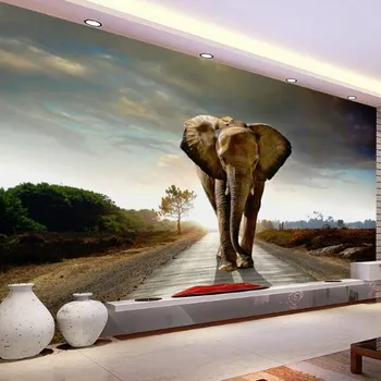 Fototapeta Solution Media 3D tapeta - Slon na cestě MU955 3 - 3D Relief - Vliesová tapeta - 320g/m2