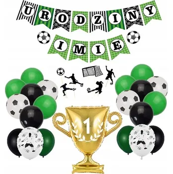 Balónek Fóliové balónky FOTBAL fotbalové narozeniny banner se JMÉNEM
