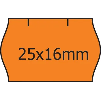 Samolepící etiketa Cenové etikety 25 x 16 CONTACT oranžová (40)