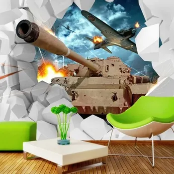 Fototapeta Solution Media 3D tapeta - Tank MU419 3 - 3D Relief - Vliesová tapeta - 320g/m2