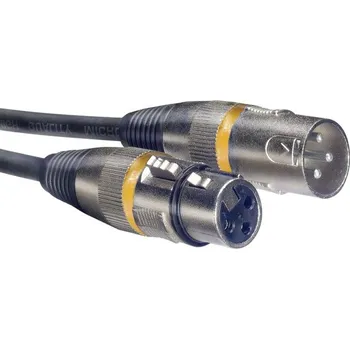 Hudebniny Stagg SMC3 YW, mikrofonní kabel XLR/XLR, 3m, žluté kroužky