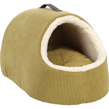 Pelíšek pro psa Iglú FLAMINGO Mila zelené 35x52x30cm