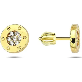Náušnice Lillian Vassago Zlaté peckové náušnice se zirkony LLV98-GER005