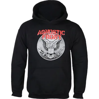 Pánská mikina mikina s kapucí pánské Agnostic Front - AGAINST ALL EAGLE - PLASTIC HEAD - PH11516HSW - M