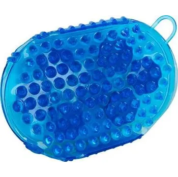 Čištění pro koně Rukavice masážní a čistící - modrá