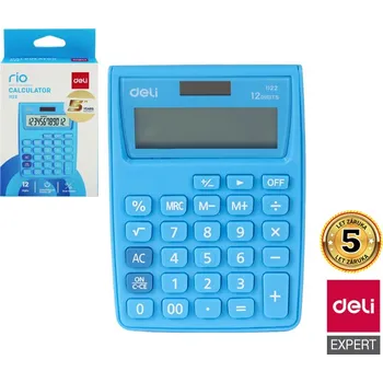 Kalkulačka Kalkulačka Deli E1122, modrá
