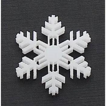 Vánoční dekorace Naše galanterie Sněhová vločka M 3cm