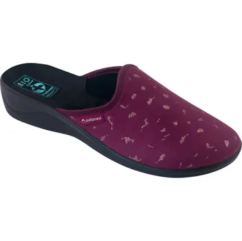 Dámské pantofle Dámské pantofle přezůvky ADANEX Silvia 29210 vínové plná špička velikost: 41