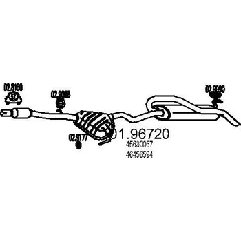 Auto-moto Zadní tlumič výfuku MTS 01.96720