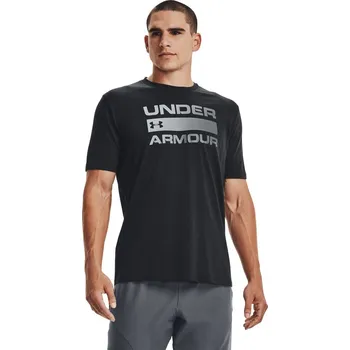 Pánské tričko tričko s krátkým rukávem pánské UNDER ARMOUR TEAM ISSUE WORDMARK SS black - XXL