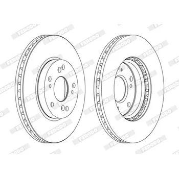 Brzdový kotouč Brzdový kotouč FERODO DDF1557C