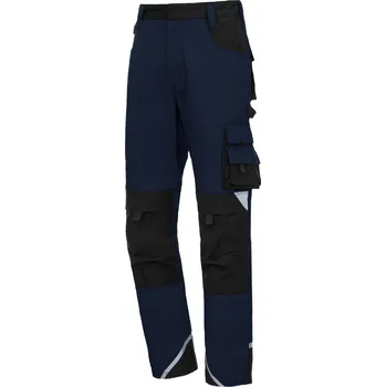 Pánské kalhoty NITRAS MOTION TEX PLUS, pracovní kalhoty, dlouhé, tmavě modrá / černá Velikost: 50