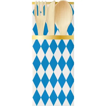 Party dekorace Papírová kapsička na příbor - Oktoberfest