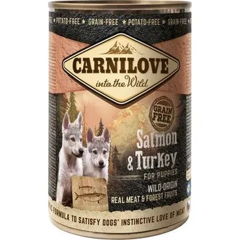 Konzerva Carnilove Wild Meat Salmon&Turkey Puppies 400g