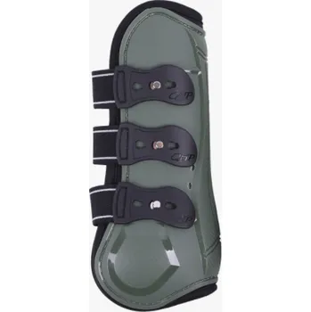 Koňské kamaše Přední chrániče QHP Champion, olivové - olivové, Full