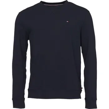 Pánské pyžamové triko Tommy Hilfiger ESSENTIALS TRACK TOP M Tmavě modrá