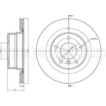 Brzdový kotouč Brzdový kotouč METELLI 23-1014C