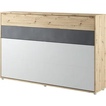 Dětská postel Mirjan24 120 x 200 cm Concept Junior dub artisan/ocel/silk flou