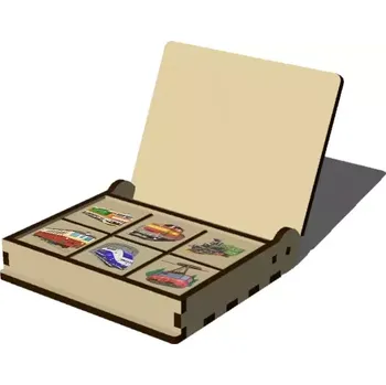 Pexeso Pelisport Dřevěné pexeso železnice 18 motivů bez krabičky