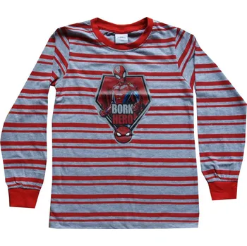 xcena Spiderman tričko bavlněné s pruhy Velikost: 8 roků