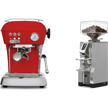 Kávovar Ascaso Dream ONE, Love Red + Eureka Mignon Libra, CR grey