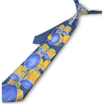 Hudebniny Kravata s potiskem bicí souprava