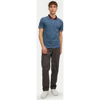 Jack & Jones Polokošile Paulos 12136668 Modrá Slim Fit XS