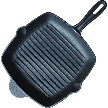 Pánev Litinová pánev na grilování a pečení 26 x 26 cm
