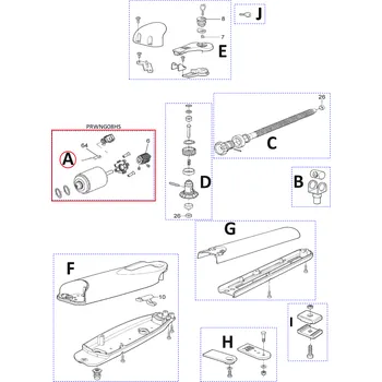 Stavebniny NICE PRWNG08HS set motorček, držiak, slimák pre Wingo3524 HS