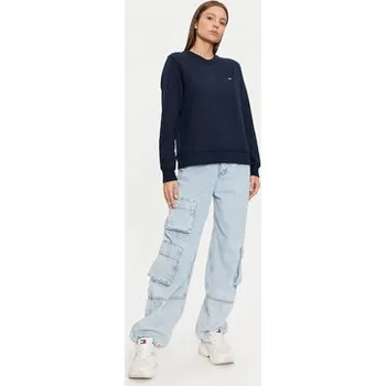 Pánská mikina Tommy Jeans Mikina DW0DW19959 Tmavomodrá Regular Fit XS
