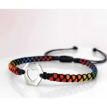 Náramek Maj šperky Korálkový náramek se srdíčkem Barva korálků: Duhová